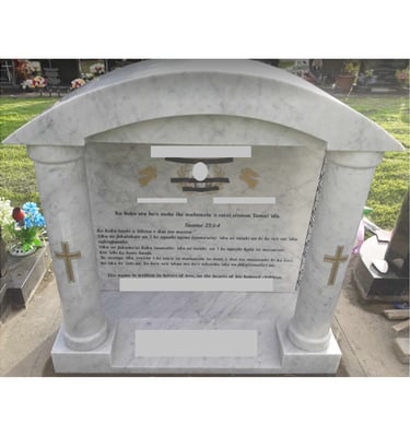 Temple headstone in Mangere Auckland NZ