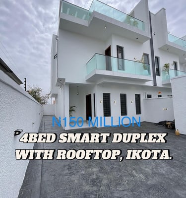 4 bedroom duplex for sale in lekki, victoria island, ajah, sangotedo lagos