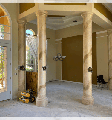 Silver Square Renovation drywall