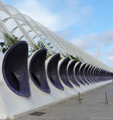Umbracle, jardín urbano en la Ciudad de las Artes y las Ciencia.