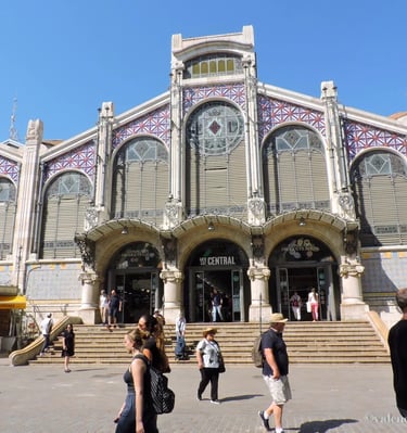 Fachada del Mercado Central,Valencia.