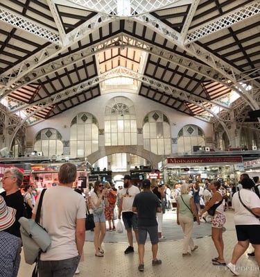 interior del Mercado Central de Valencia