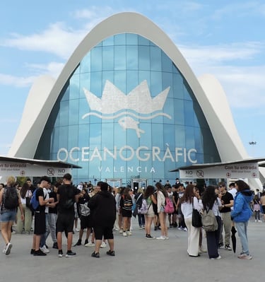 Oceanogràfic, acuario más grande de Europa en Valencia.