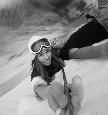 Snowboarding the desert at White Sands, NM
