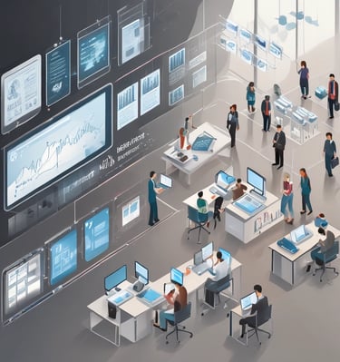 A vibrant photo showcasing a team brainstorming innovative IT solutions.
