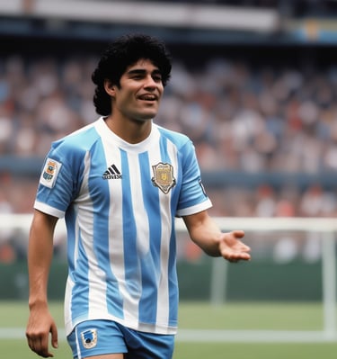 A vintage football on a wooden table with a blurred background.