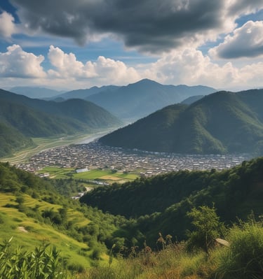 A scenic view of Northeast India showcasing its beauty.