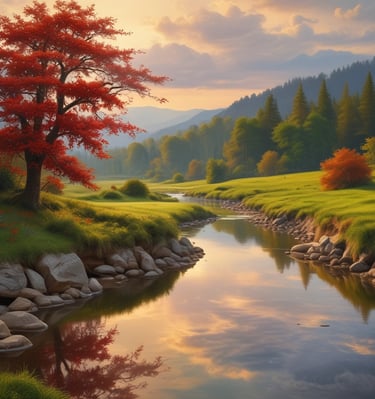 A stylish bedroom featuring elegant decor and soft bedding.