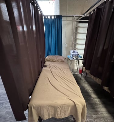 camilla de recuperación para consultorio de ortopedia