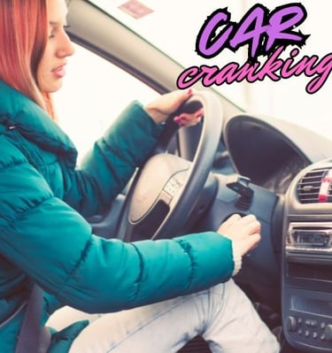 Frau im Auto