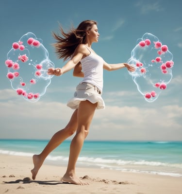 black bicycle handle bar in tilt shift lens