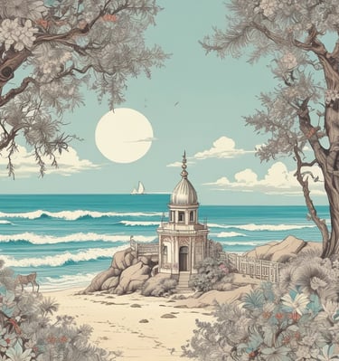 Hanging poems on a cherry tree