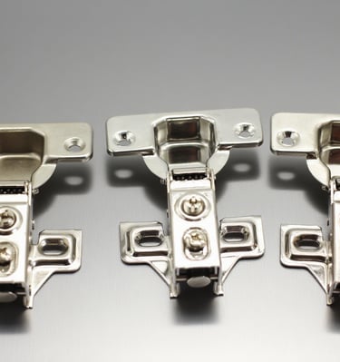 a pair of hinged hingel hingels with a screwr