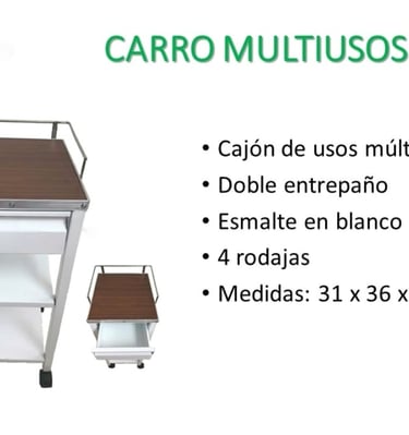 Carro para unidad de electro y evacuador de humo