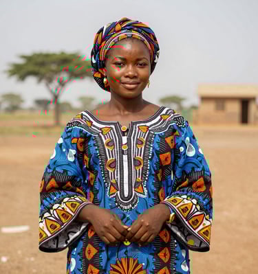 Portrait photograph capturing an artist at work in a sunlit studio filled with vibrant colors.