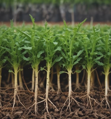 Laboratory technician carefully measuring indole butyric acid solution.