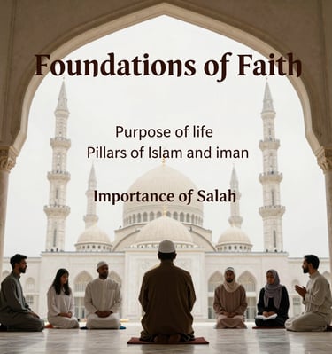 Young men engaged in a lively halaqa discussion inside MCQ mosque.