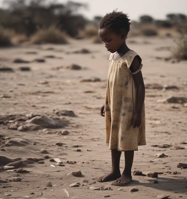 Young girls painting colorful murals on the walls of their home.