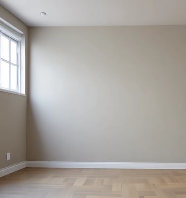 A set of colorful paint cans open and ready for a new project.