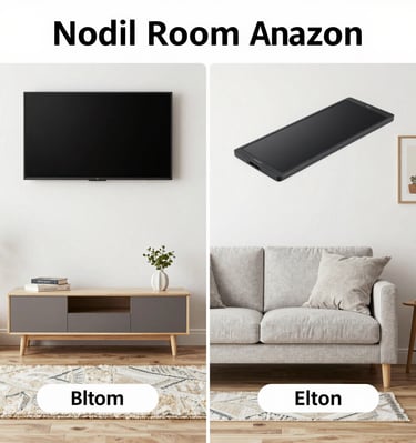 A cozy living room featuring soft pastel walls and modern wooden furniture.