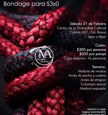 taller de bondage, Bondage para sexo, sex bondage, bondage mexico, shibari mexico shibari mexico