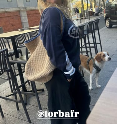 Sac Cabas en jute Torba Biarritz