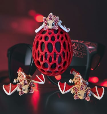 stranger things Demogorgon dragon with egg container