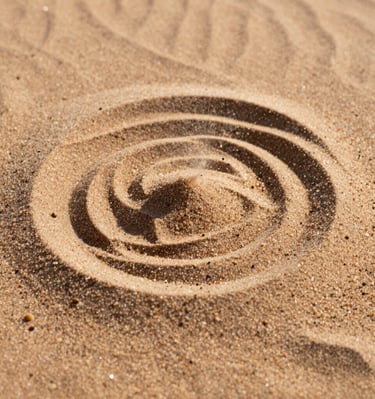 A serene consultation setting with calming earth tones, a journal, and a cup of herbal tea.