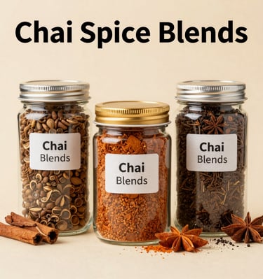 Steaming cup of rich, amber-colored Indian black tea on a rustic wooden table.