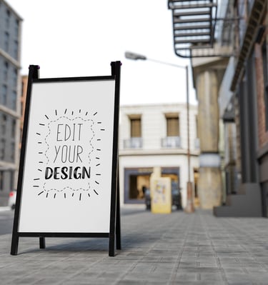 Chevalet de trottoir