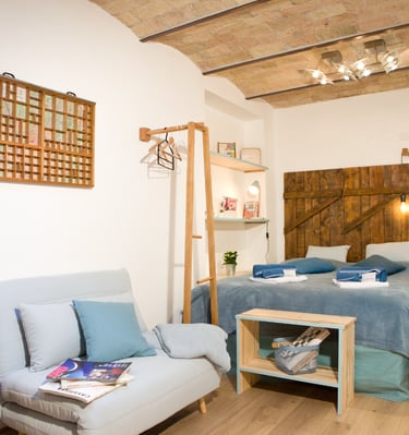 Bedroom at Studio Paolina 1 holiday home in Rome city center