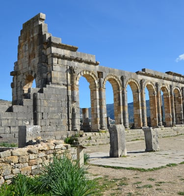 Volubilis Roman ruins tour in Morocco near Fez and Meknes