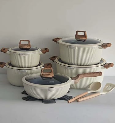 Classic Heavy Duty Granite Non-Stick Cookware Set