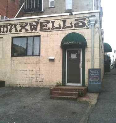 The door leading into Maxwell's Restaurant in Morgantown WV circa 1980