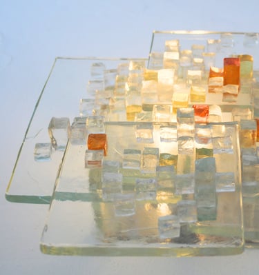 Albano Poli for Poliarte Wall Lamp in Murano multicolor glass sold at Studio Monada