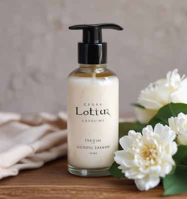 A soft cotton towel rolled next to a jar of homemade coconut oil body butter.