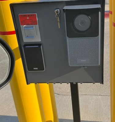 pedestal card reader and video intercom