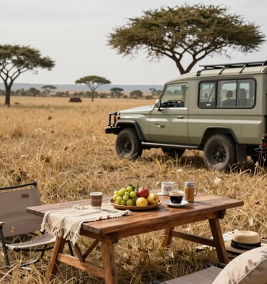 A smiling local driver welcoming guests beside a comfortable car ready for a Stone Town tour.