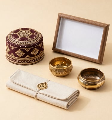 A charming arrangement of accessories including scarves, jewelry, and a classic novel on a wooden table.