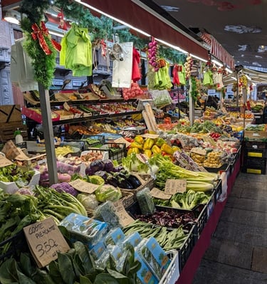Food market in Torino