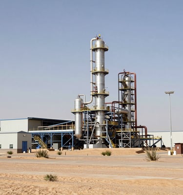 Close-up of a safety officer in deep blue uniform inspecting machinery with digital tablet in hand.