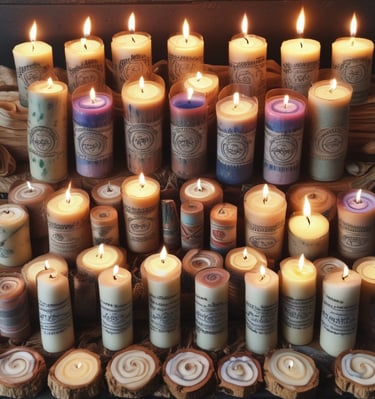 A peaceful moment of spiritual cleansing with smoke rising from sage bundles.