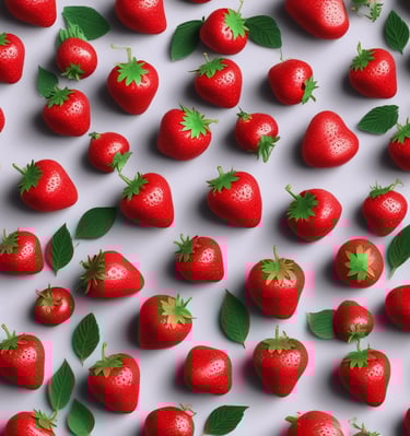 Artisan crafting strawberry-scented natural candles with delicate hands and soft lighting