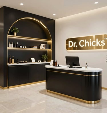 A clean, modern interface showcasing Dr. Chicks' consulting materials.