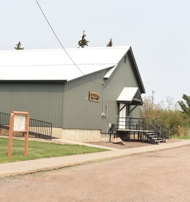 Red Willow Community Hall on Main Street in the quiet Hamlet of Red Willow AB