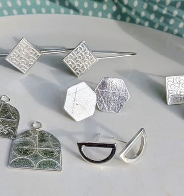 lagoon geometric earrings and studs