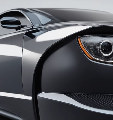 An influencer filming dynamic footage beside a high-end SUV on a winding mountain road.