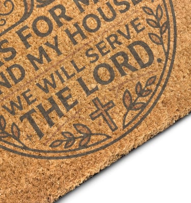 Welcome guests with a durable doormat that adds personality to any entryway. 
