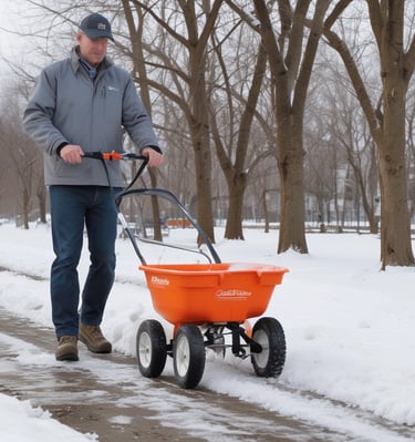Icicles melting on a rooftop after bc icemelt application.