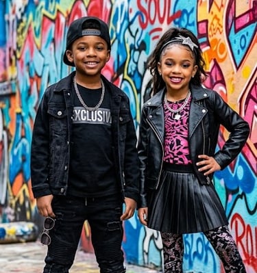 Designer name brand clothing for young kids